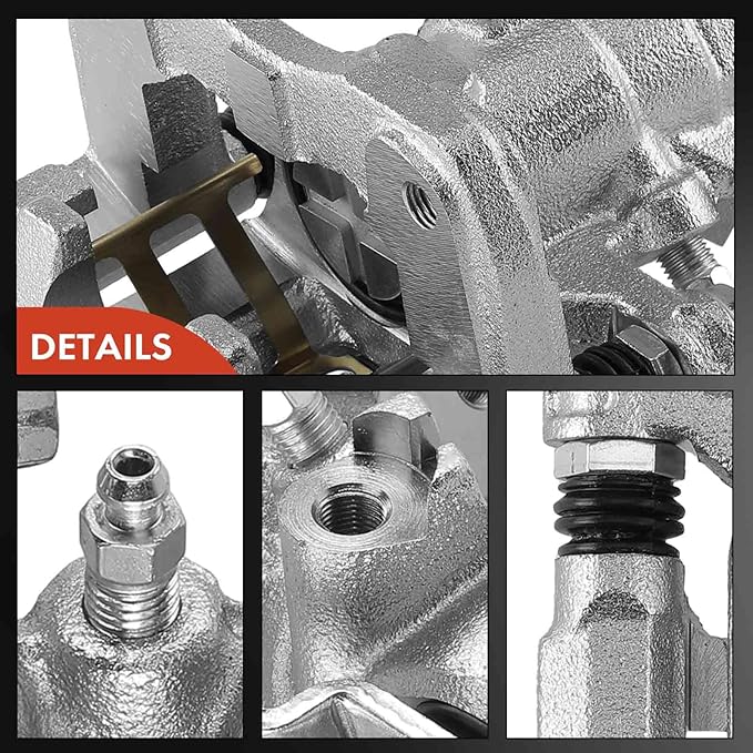 A-Premium Disc Brake Caliper Assembly with Bracket Compatible with Select Acura and Honda Models - Civic 2006-2015, CSX 2006-2011, ILX 2013-2018 - Rear Left Driver Side