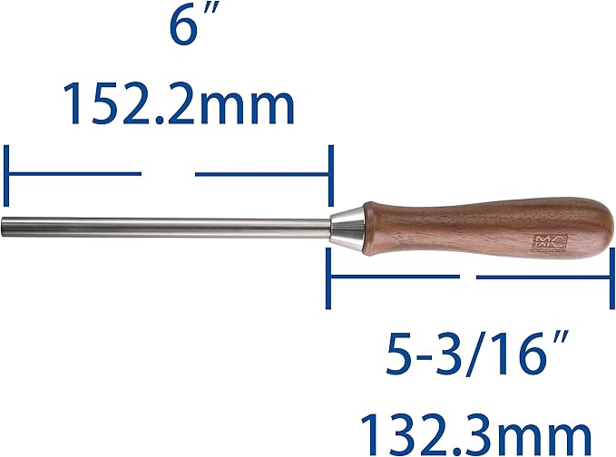 Cabinet Scraper Burnisher Tool with Beautiful Maple Handle High Speed Steel Rod