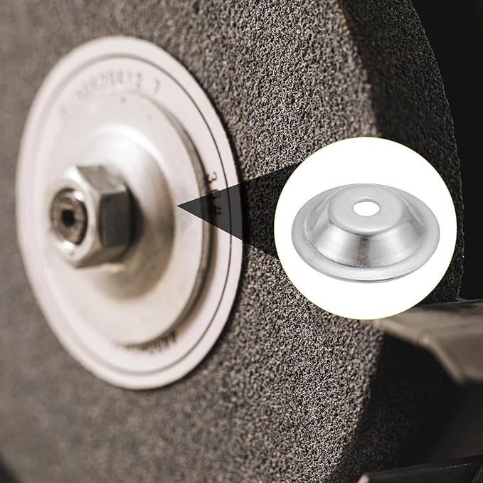 MECCANIXITY 4 Pcs M10 Arbor Washer, 2x60mm 304 Stainless Steel Bench Grinder Arbor Washer for Bench Grinder Polisher Wire Wheel Buffing, Silver