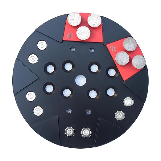 Lavina Grinding Disc Universal 10" Magnetic Adapter Plate, 10 Inch Universal Magnetic Tooling Holder Plate for Edco MK Husky Blastrac Virginia Abrasive Grinder