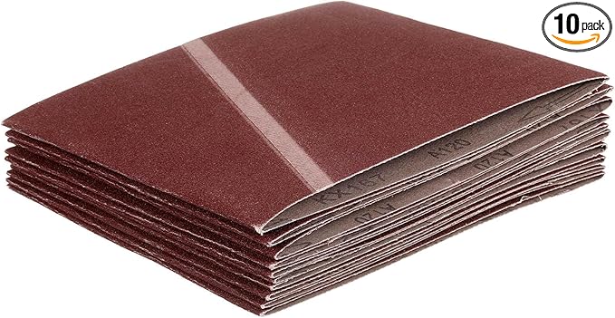 HARFINGTON 8 x 19 Inch Sanding Belts, 10 Pcs 120 Grits Aluminum Oxide Abrasive Belt Sander File Belt for Woodworking, Metal Polishing, Knife Sharpener