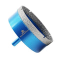 Dry Diamond Core Drill Bit,BRSCHNITT 90mm Diamond Hole Saw Core Drill Bit with Triangle Shank for Porcelain Tile Ceramic Stone Granite Marble