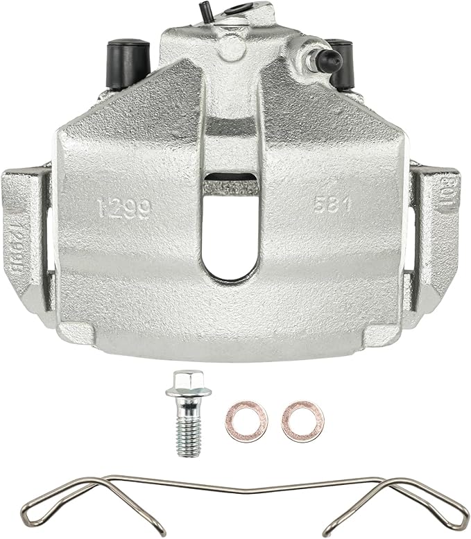 Torchbeam Front Brake Caliper Left for Volkswagen 2005-2014 Jetta 2.5L, Volkswagen 2013-2018 Jetta 1.4T, Volkswagen 2014-2018 Jetta 1.8T, Front Left Caliper Replace # 19B2974