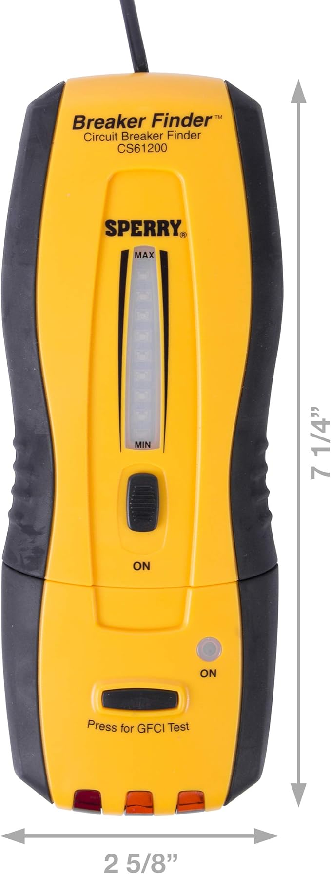 Sperry Instruments CS61200 Sperry Circuit Breaker Finder/Locator And Gfci Tester (Package may vary) , Yellow