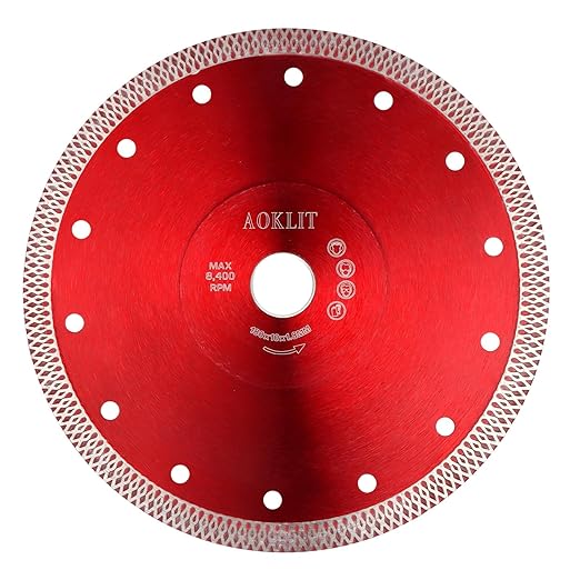 7" Diamond Blade for Angle Grinder, Super Thin Tile Cutting Blade, Diamond Saw Blade Cutting Porcelain Tile Granite Marbles