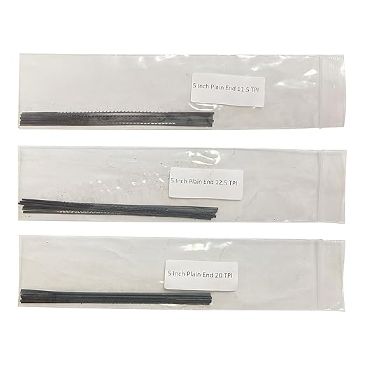 FOXBC Skip Tooth Scroll Saw Blade Plain End Assortment, 36 Pack, Replacement for Olson Saw FR49400