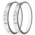 Adhesive Measuring Tapes,Steel Self Tape Measure,1/2" Wide Imperial & Metric Ruler Sticker, Stick On Table Saw and T Track for Woodworking, Drafting (White, Left to Right 78" 2PCS)