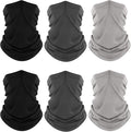 Fuinloth Neck Gaiter, 6 Pack Cooling UV Protection Bandana Buff Face Mask Gator Scarf for Men Women