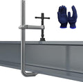 Heavy Duty 16" Inch F-Clamp w/Replaceable Pad, 5-1/2-Inch(140mm) Deep Throat, Drop Forged Steel F Style Bar Clamps for Welding, Bar Size 1-1/5" * 3/5", 2900LB Clamping Force
