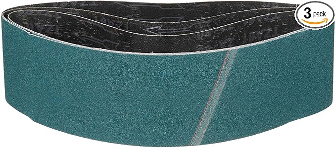 4 x 48 Inch Sanding Belt, 3 Pcs 80 Grit Zirconia Knife Sharpener Belts Work Sharpening for Belt Sander Knife Carving Tool Metal Working