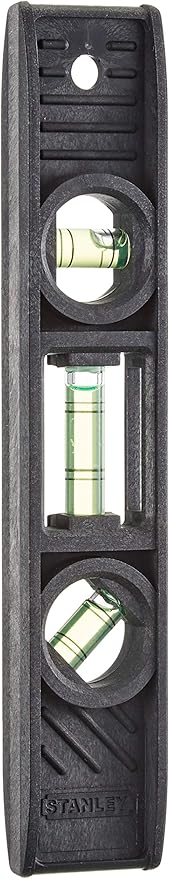 Stanley 0-42-294 Spirit level "Torpedo" of plastic, Black
