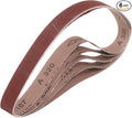 HARFINGTON 2 x 48 Inch Sanding Belts, 6 Pcs 320 Grits Aluminum Oxide Abrasive Belt Sander File Belt for Woodworking, Metal Polishing, Knife Sharpener