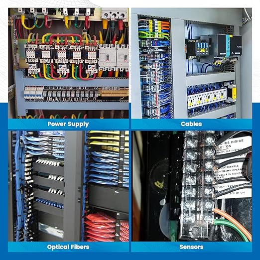 6 Sets Terminal Blocks, 6Pcs 4/5/6 Positions 600V 15A Dual Row Screw Terminal Strip Block + 6Pcs Pre-Insulated Terminals Barrier Strip + 60Pcs Insulated Fork Wire Connector…