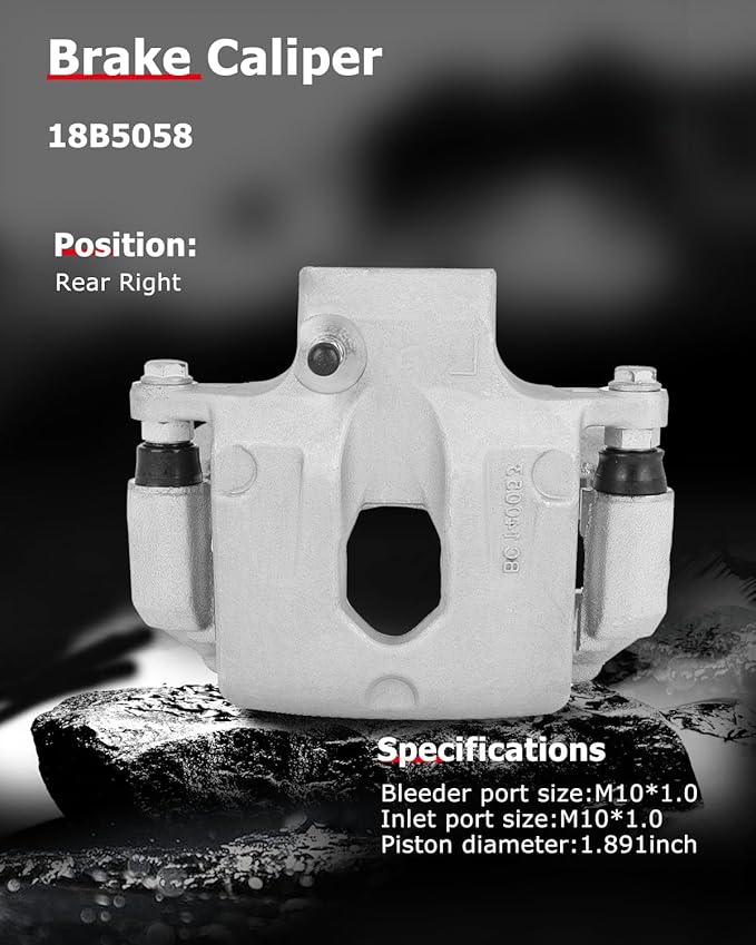 cciyu Rear Right Brake Caliper Assembly w/Bracket 18B5058 For Buick For Enclave,For Cadillac For XTS,For Chevy For Traverse,For GMC For Acadia/For Acadia Limited,For Saturn For Outlook