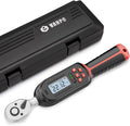 1/4 Inch Digital Torque Wrench, 1.1-22.1 Ft-lbs/1.5-30Nm, with Preset Values, 2% Accuracy, Buzzer and LED Notification, Small Electronic Torque Wrench for Bicycles