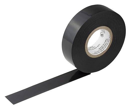 GTSE Black Electrical Tape, 10 Rolls – Waterproof, Industrial Grade Vinyl, 3/4 in x 66ft– Strong Self-Adhesive PVC Electric Tape for Wire Insulation, 7 Mil, 600V – UL/CSA Listed