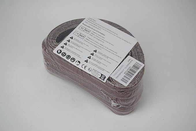 1/2x18 1/2 x 18 Inch Sanding Belt Pack 1/2-Inch x 18-Inch,60 Pcs(10 Each of 40 60 80 120 150 240 Grits) Aluminum Oxide for Sander
