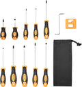 VEVOR Screwdriver Set, 12-Piece Hand Tools Set with Magnetic Tips, Includes 5 Phillips and 5 Flat Head Bits, Z-Type Bit, Professional Repair Tool Kit for Sockets, Furniture, Home Appliances, Bicycles