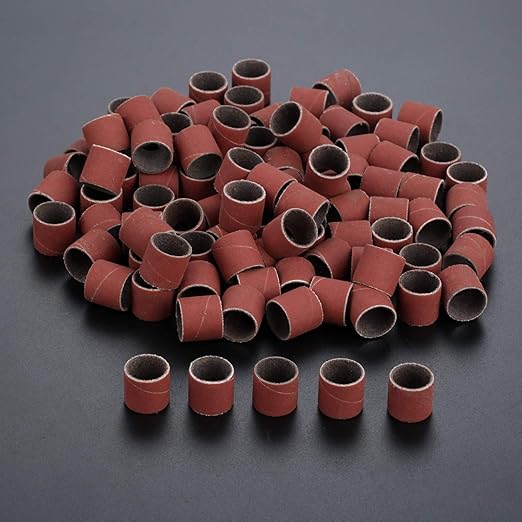100 PCs Sanding Bands 600 Grit Drums Sleeves For DREMEL Rotary Tools 12CM