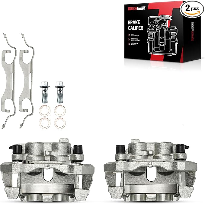 Torchbeam Front Brake Calipers Set for Jeep Grand Cherokee 2011-2017, Dodge Durango 2011-2018, Front Left and Front Right Calipers Replace # 18B5296+18B5297
