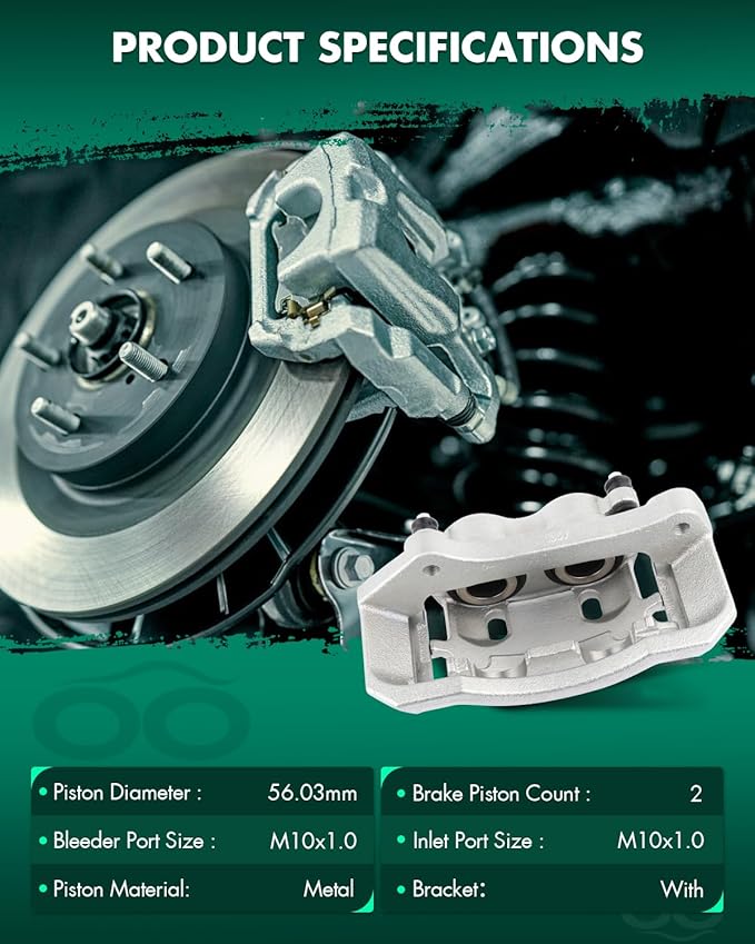 SCITOO Front Right Brake Caliper With Bracket 18-B4890 Compatible For Dodge Ram 1500 2006-2008 For Dodge Ram 2500 2003-2008 For Dodge Ram 3500 2003-2008