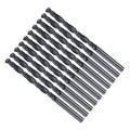 Drill Bit, 4.8mm Cutting Diameter, 4241 HSS Nitriding Black 118° Cutting Angle Versatile Jobber Bits - (Applications: for Drilling Plastic Wood Soft Metal), 10-Pieces