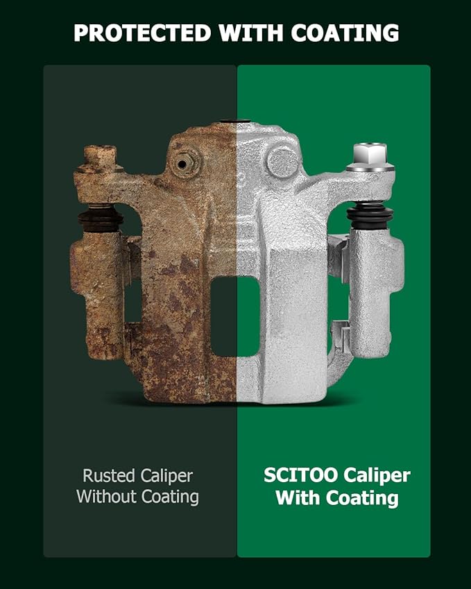 SCITOO Rear Right Brake Caliper With Bracket 19B2793 Compatible For Infiniti G35 2003-2005 For Nissan 350Z 2003-2005 For Nissan Murano 2003-2007 For Nissan Quest 2004-2009