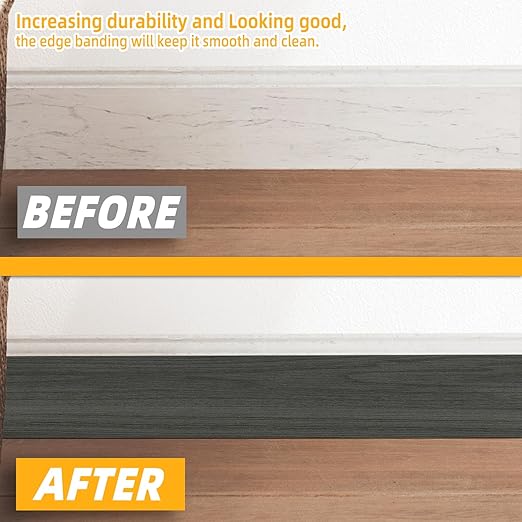 GSCIT Club Dark Walnut Wallpaper, 24 inch X 15ft Self Adhesive Wood Grain Repair Tape Patch for Tables, Chairs, Baseboards, Doors, Windows, Floors, Handicraft DIY.