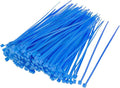 URBEST 100 Pcs Self Locking Wire Cable Zip, Tie Fasten Wrap 6 Inch Nylon Zip Tie (100, Blue)