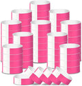 2000 Pcs Paper Wristbands for Events Waterproof Neon Pink Wrist Bands Adhesive Concert Identification Wristbands Hand Bands for Events(Pink)