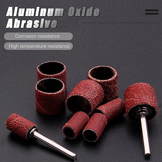 165pcs Rotary Tool Sanding Drums 120 grit,Sanding Drum Sander Bits Bands for Dremel Drill Accessories