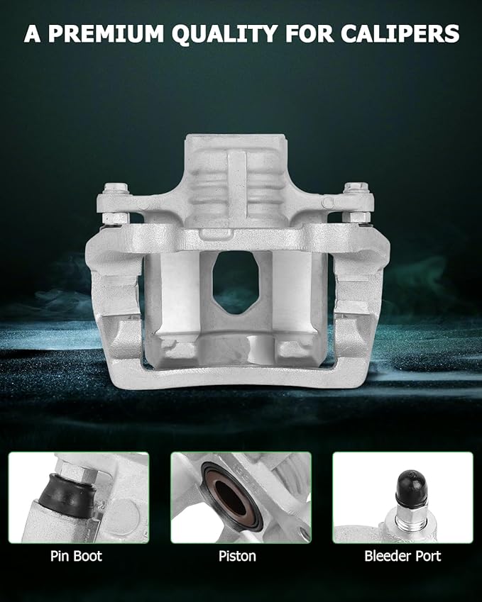 SCITOO 18B5059 18B5058 Rear Left & Right Brake Calipers w/Bracket For Buick For Enclave,For Cadillac For XTS,For Chevy For Traverse,For GMC For Acadia/For Acadia Limited,For Saturn For Outlook