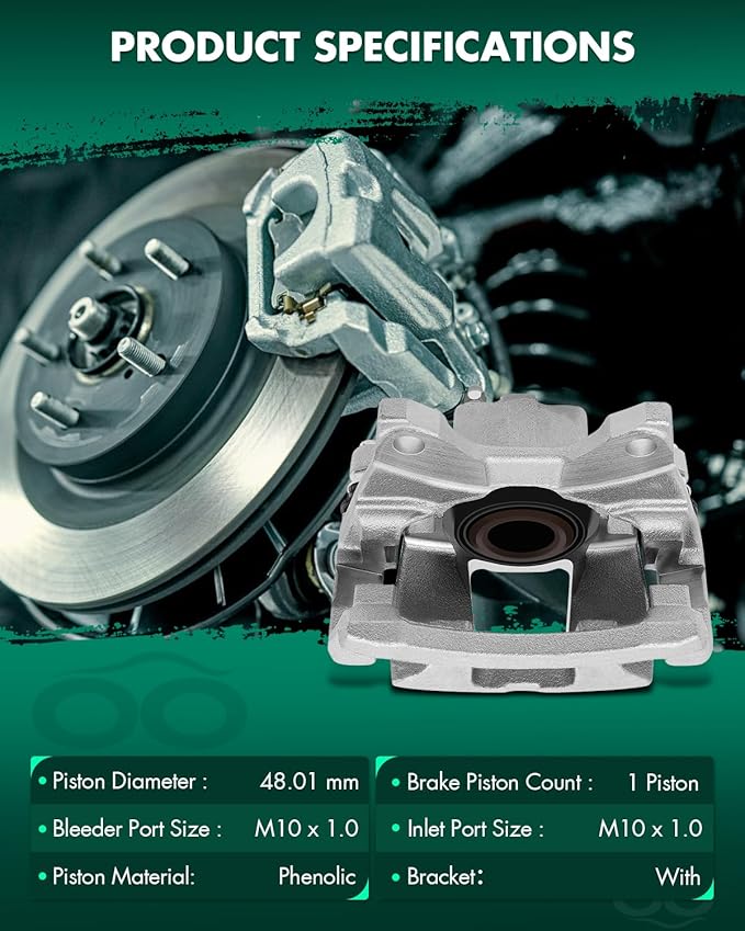 SCITOO 18B5046 Rear Driver Side Disc Brake Caliper Assembly w/Bracket For Dodge For Nitro 2007-2011,For Jeep For Liberty 2008-2012,For Jeep For Wrangler 2007-2017,For Jeep For Wrangler JK 2018