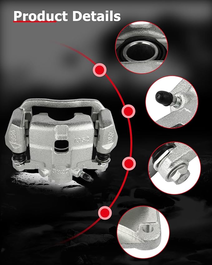 cciyu Rear Left Brake Caliper Assembly w/Bracket 19B2583 2003 2004 2005 2006 For Subaru For Baja,2000 2001 2002 2003 2004 For Subaru For Legacy,2000 2001 2002 2003 2004 For Subaru For Outback