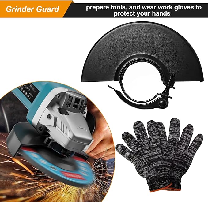 5.3" 135mm Grinder Guard for 5" 4-1/2 4"Compatible Dewalt Milwaukee Bosch Makita Ryobi Metabo Angle Grinders, for 125mm 115mm Angle Grinder Wheel Replacement Parts Angle Grinder Safety Guard