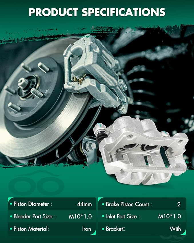 SCITOO Front Left Brake Caliper With Bracket 19B3102 Compatible For Acura TL 2009-2014, For Acura TLX 2015-2018, For Honda Ridgeline 2006-2014