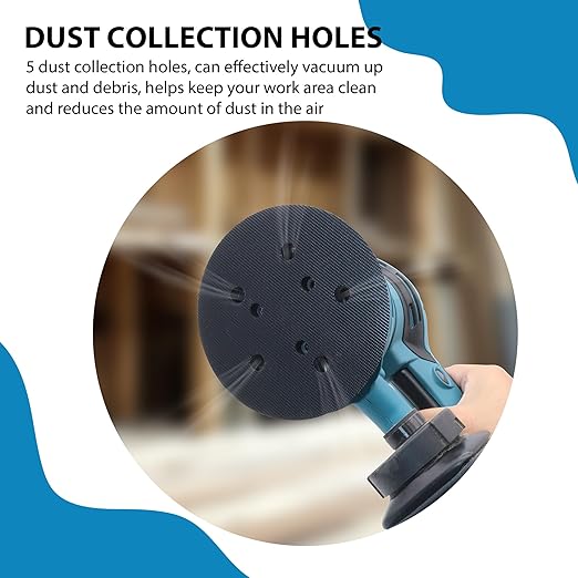 5 Inch Sander Replacement Pad 2 Pack, Competiable with Porter Cable 333 334 Random Orbit Sander, 5 Holes Hook and Loop Sanding Pad