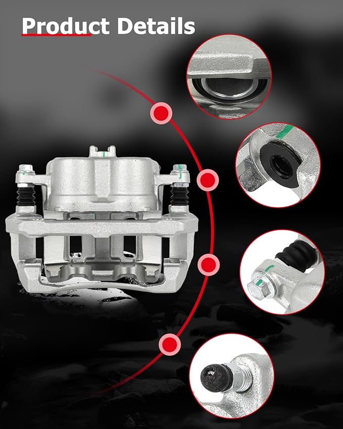 cciyu Front Right Brake Caliper Assembly w/Bracket 19B2959 For Acura For RDX,For Honda For Accord Crosstour/For Crosstour/For CR-V/For Odyssey