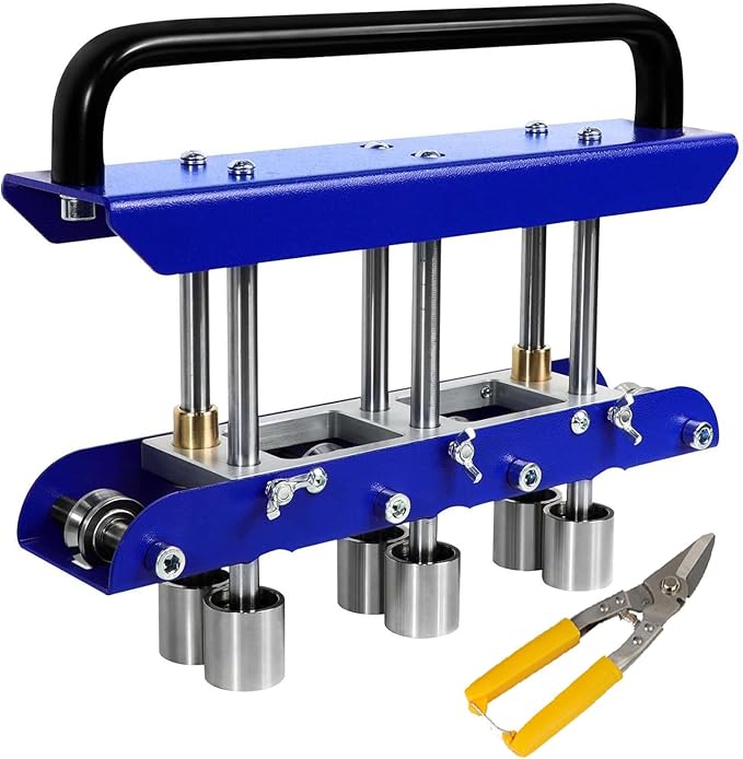 Three-Station Edge Roller for Bending Metal Roofing Materials at 0-90 ° Angle,Sheet Metal Edge Roller Bender Fit for 29 to 22-Gauge Steel,Making 5/8" to 4" (16 to 102 mm) Bends.