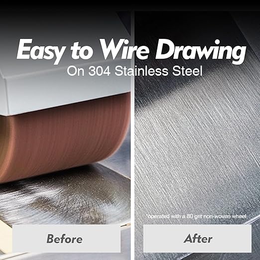 4" Burnishing Drum, 100x100mm, Fine Grit 180, A/O, for Metalwork Surface Polishing
