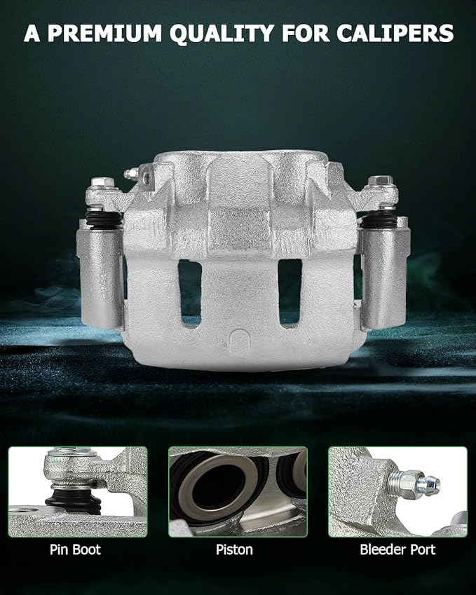 SCITOO Front Left Brake Caliper With Bracket 18B4791 Compatible For Ford For Excursion 2000-2005 For Ford For F-250 Super Duty 1999-2004 For Ford For F-350 Super Duty 1999-2004