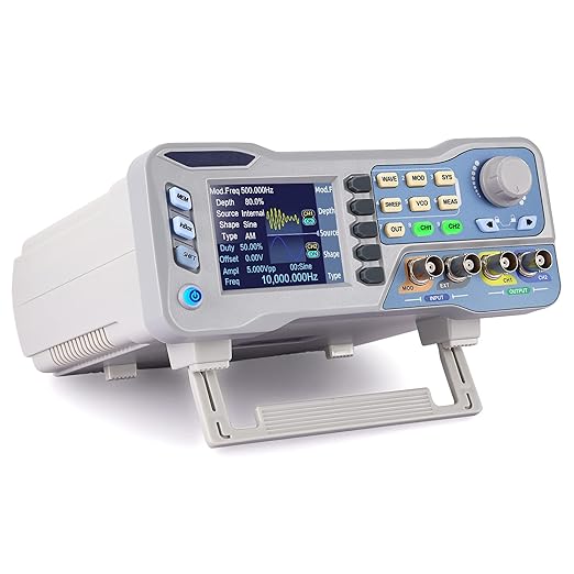 Koolertron DDS Signal Generator Counter, 2.8in Screen Display 80MHz High Precision Dual-Channel Arbitrary Waveform Generator Frequency Meter 275MSa/s