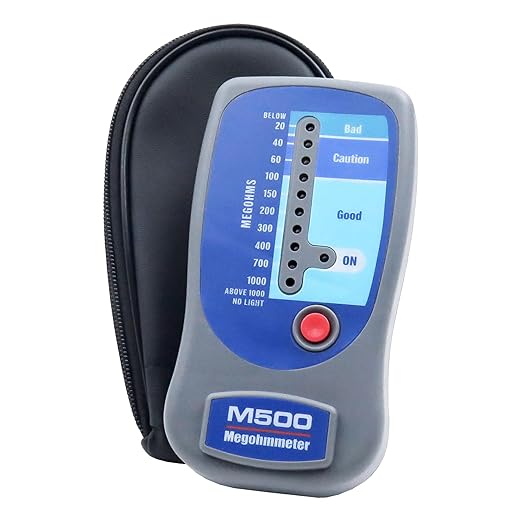 M500 Megohmmeter for Insulation Testing，Compatible with Supco M500 Electronic Megohmmeter up to 1000 Megohms