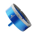 Dry Diamond Core Drill Bit,BRSCHNITT 4 Inch 100mm Diamond Hole Saw Core Drill Bit with Triangle Shank for Porcelain Tile Ceramic Stone Granite Marble