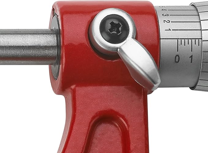 Premium Outside Micrometer Set 0-4" / 0.0001" (0-1"/1-2"/2-3"/3-4") Precision Machinist Tools w/Carbide Tips, Standards, Ratchet Stop