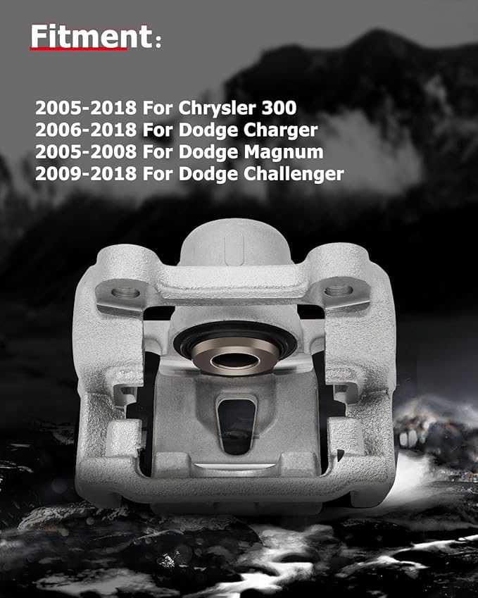 cciyu Rear Right Brake Caliper Assembly w/Bracket 18B4971 For Chrysler For 300,For Dodge For Challenger/For Charger/For Magnum