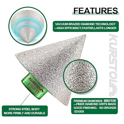 Tile Hole Saw Kit - 6/6/8/35/50/65mm Diamond Core Drill Bit+1" Versatile Drilling Milling Bit+2" Beveling Chamfer Bit+SDS&Triangle Adapter to 5/8-11" Thread for Porcelain Ceramic Granite Marble