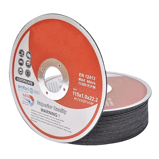 25 Pack 4.5" x.040 x7/8" Cut-Off Wheel - Metal & Stainless Steel Cutting Discs