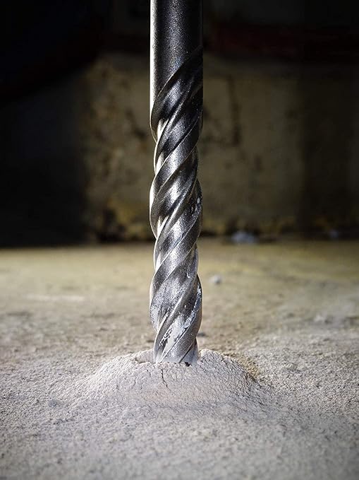 10-Pack SDS Plus 3/16" x 6" Rotary Hammer Drill Bits, Carbide Tipped for Brick, Stone and Concrete