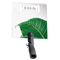 Flex Vue Inspection Mirror with Threaded Adapter, 6 inch x 6 inch